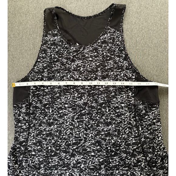 Lululemon | Women's Yoga Black Splatter Sculpt Sleeveless Mesh Tank | Medium - Picture 5 of 8